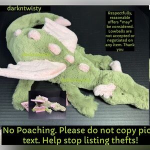 1 BNWT JELLYCAT LARGE MALACHY DRAGON 19”-27” approx furled to unfurled tail